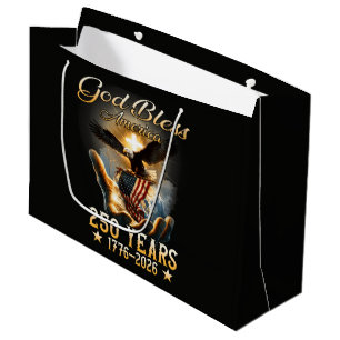 God Bless America 250 Years 1776-2026 Large Gift Bag