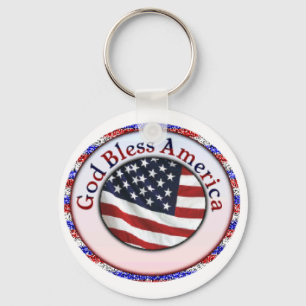 God Bless America 3 Key Ring