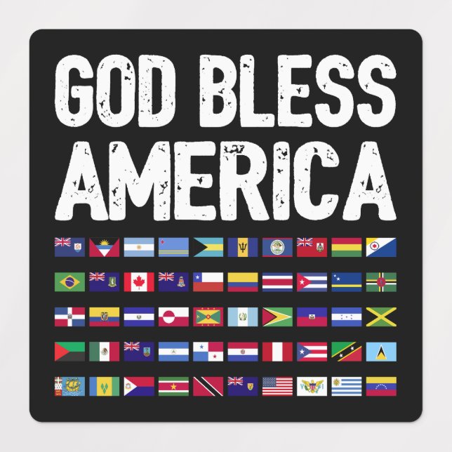 God Bless America All Countries Latino Pride I (Design 1)