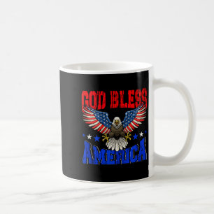God bless america american eagle flag 4th julyGod  Coffee Mug