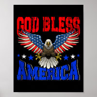 God bless america american eagle flag 4th julyGod