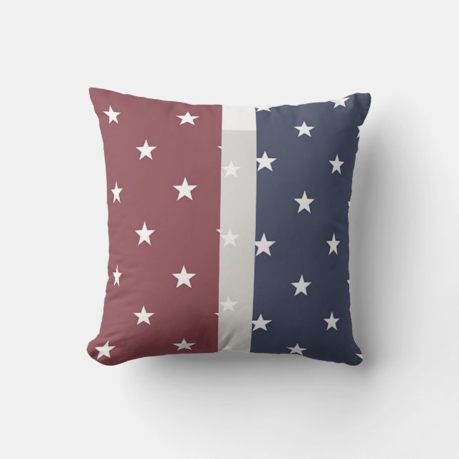 God Bless America and Reversible Stars Design Cushion (Front)