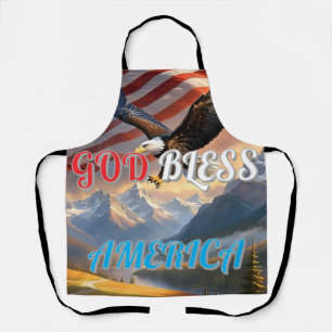GOD BLESS AMERICA APRON