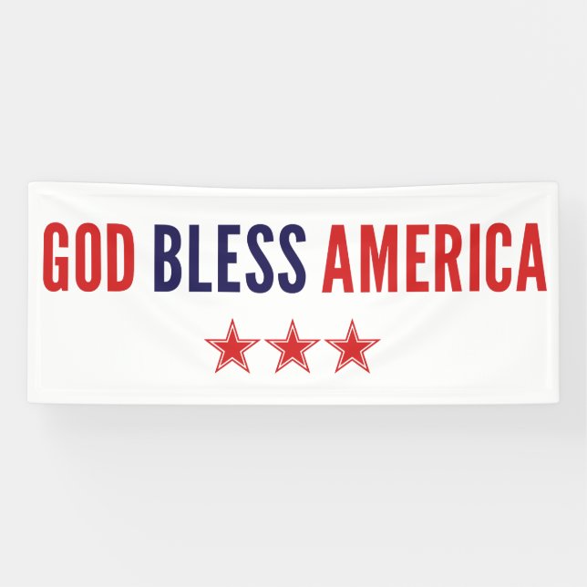 God Bless America Banner (Horizontal)