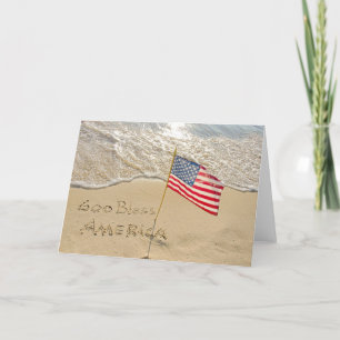 God Bless America Beach Card