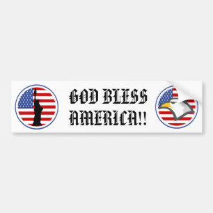 God Bless America Bumper Sticker