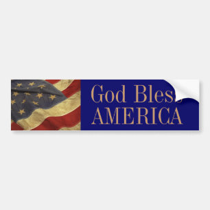 God Bless America Bumper Sticker