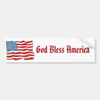 God Bless America Bumper Sticker