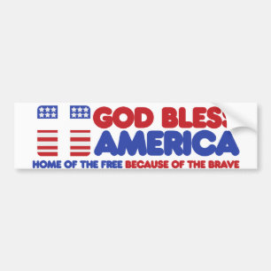 God Bless America Bumper Sticker