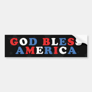 God Bless America Bumper Sticker