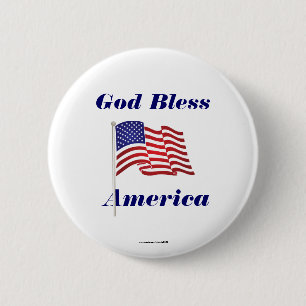 God Bless America Button/Lapel Pin