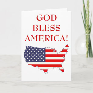 God Bless America Card