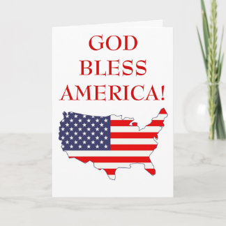 God Bless America Card