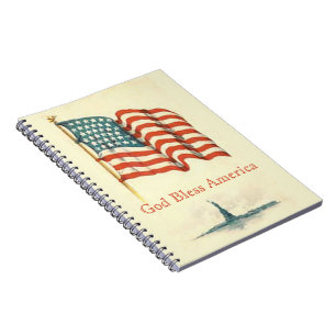 God Bless America Christian Notebook