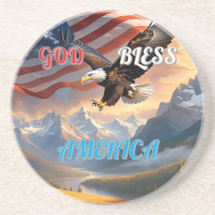 GOD BLESS AMERICA COASTER
