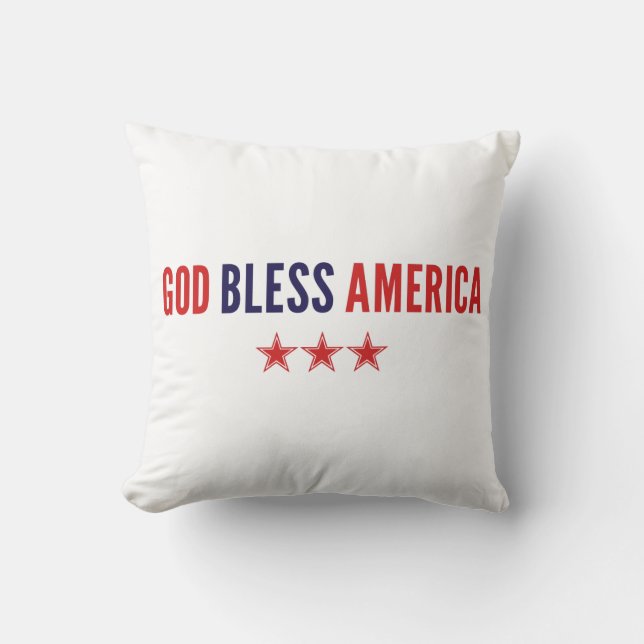 God Bless America Cushion (Front)