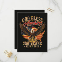 God Bless America Eagle 250 Years 1776 2026