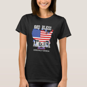 God Bless America Especially Georgia Awesome US St T-Shirt