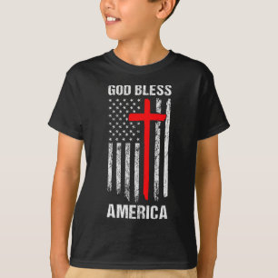 God Bless America Fourth Of July Christian Patriot T-Shirt