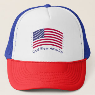 God Bless America - Freedom - Liberty Trucker Hat