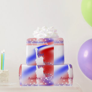 God Bless America Freedom Wrapping Paper