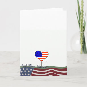 God Bless America Greeting Card