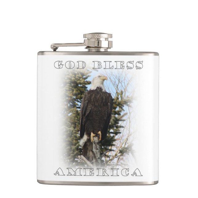 God bless America Hip Flask (Front)