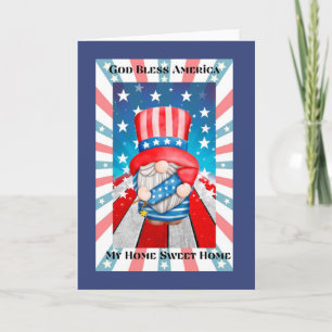 God Bless America  Home Sweet Home  Card
