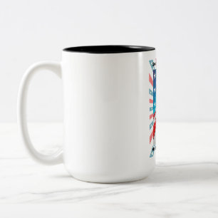 God Bless America Home Sweet Home Two-Tone Coffee Mug
