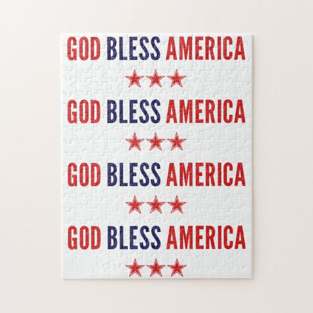 God Bless America Jigsaw Puzzle (Vertical)