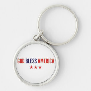 God Bless America Key Ring