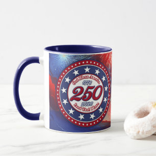 God Bless America Land That I Love Graphic Fire R Mug