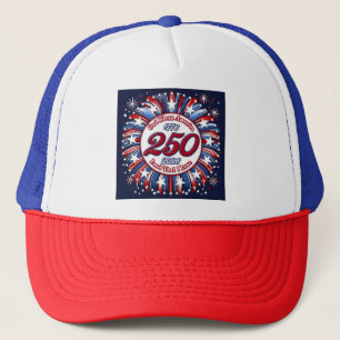 God Bless America Land That I Love Graphic Fire W Trucker Hat