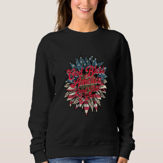 God Bless America Land That I Love Sunflower 4th O Sweatshirt