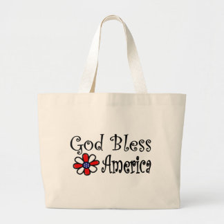God Bless America Large Tote Bag