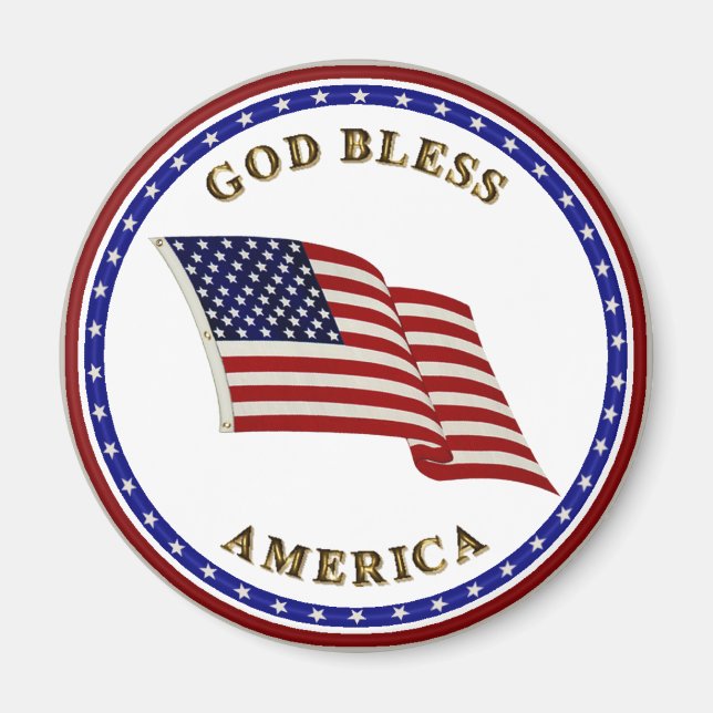 God Bless America Magnet (Front)