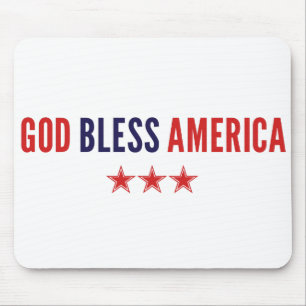 God Bless America Mouse Mat
