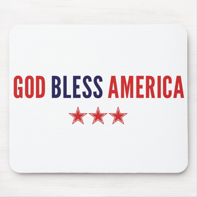 God Bless America Mouse Mat (Front)