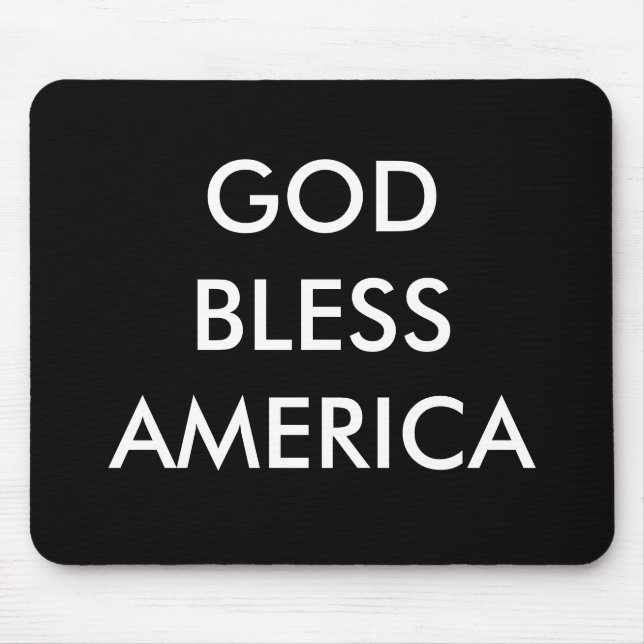 GOD BLESS AMERICA MOUSE MAT (Front)