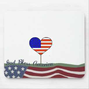 God Bless America Mouse Pad