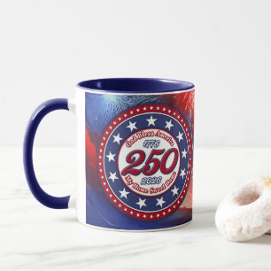 God Bless America My Home Sweet Home Graphic F RWB Mug