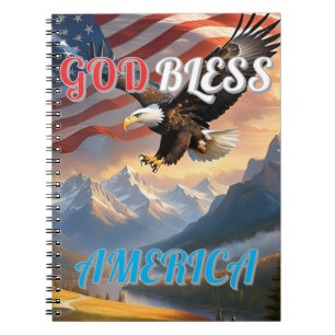 GOD BLESS AMERICA NOTEBOOK