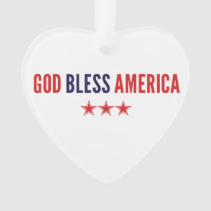 God Bless America Ornament