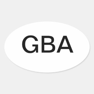 God Bless America Oval Bumper Sticker