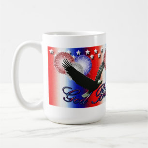 God Bless America Patriotic American Mug