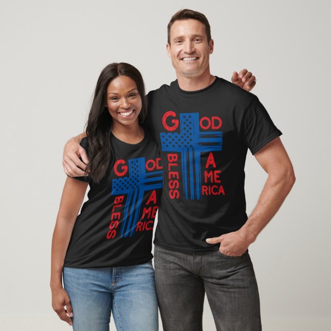 God Bless America, Patriotic Christian T-Shirt (Unisex)
