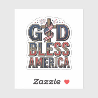 God Bless America Patriotic Cross Vintage Shirt_1