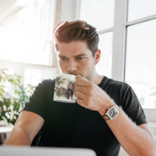 God Bless America Patriotic Eagle Watercolor Coffee Mug