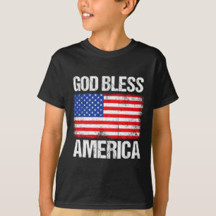 God Bless America Patriotic Happy 4th Of July For T-Shirt