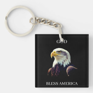 God Bless America – Patriotic Strength with  Proud Key Ring